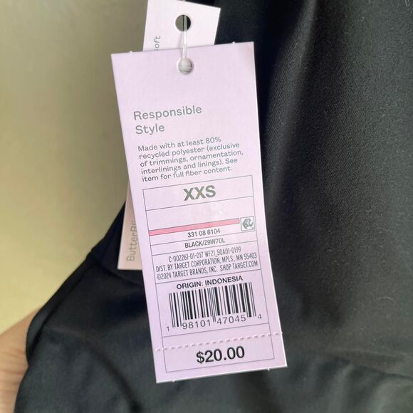 Wild Fable XXS Cap Short Sleeve cross Women's Black Dress - Picture 4 of 5